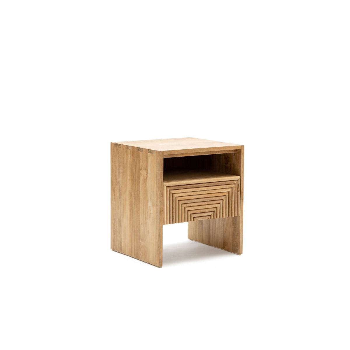 Verona Bedside Table - Natural - Nightstands Loom Collection Loom Collection Dubai