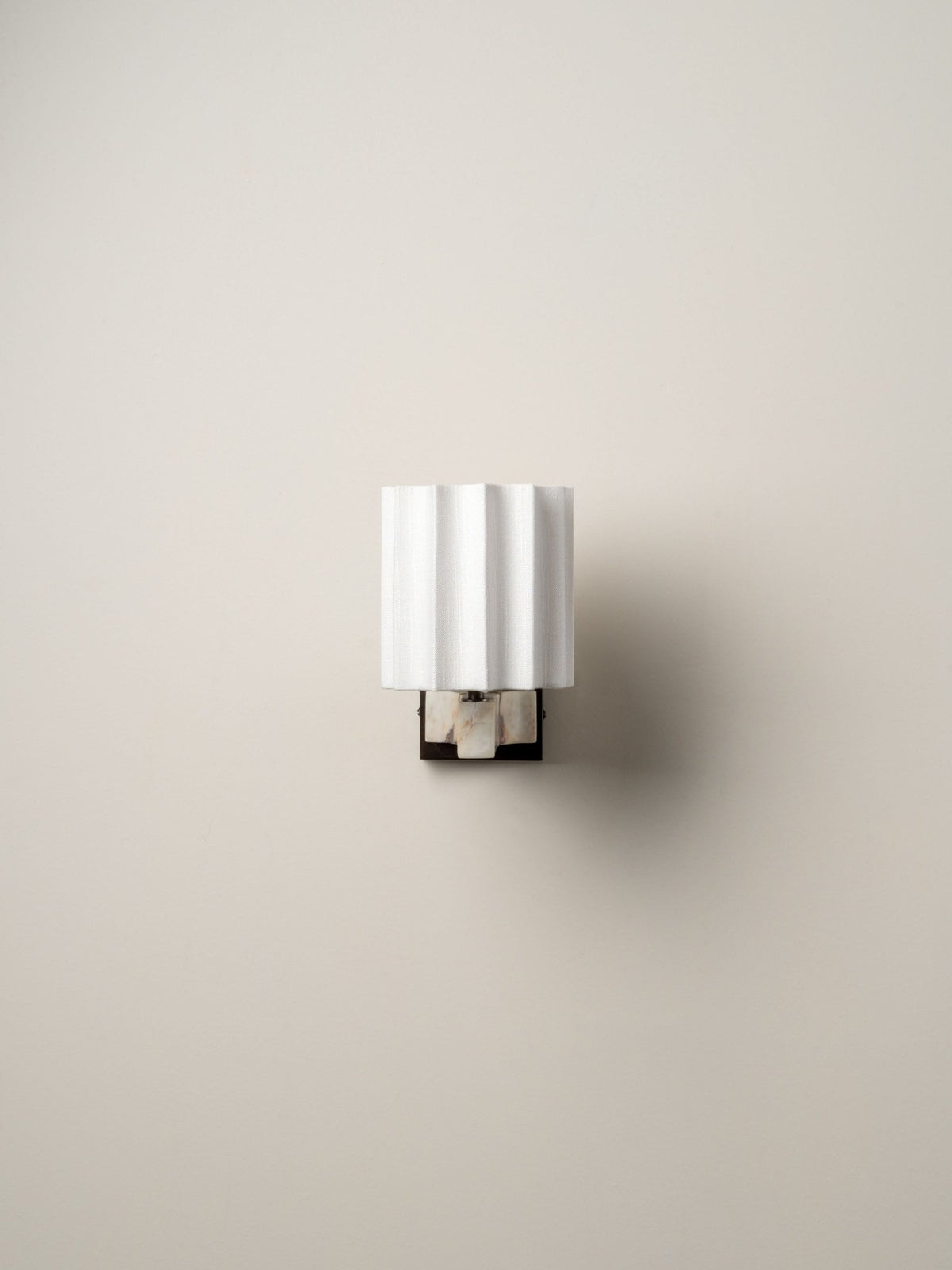 Viotti - Calacatta Viola Marble And Linen Wall Light