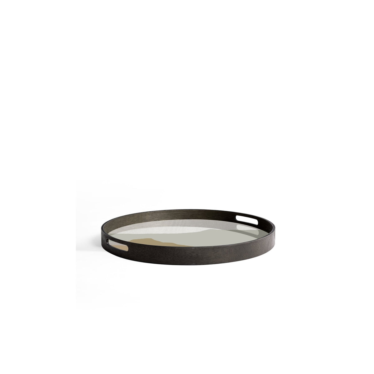 Wabi Sabi Round Glass Tray - Sand