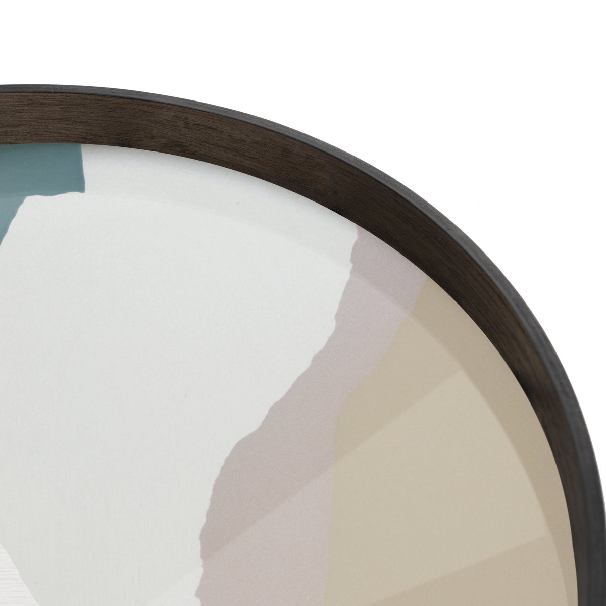 Wabi Sabi Round Glass Tray - Slate