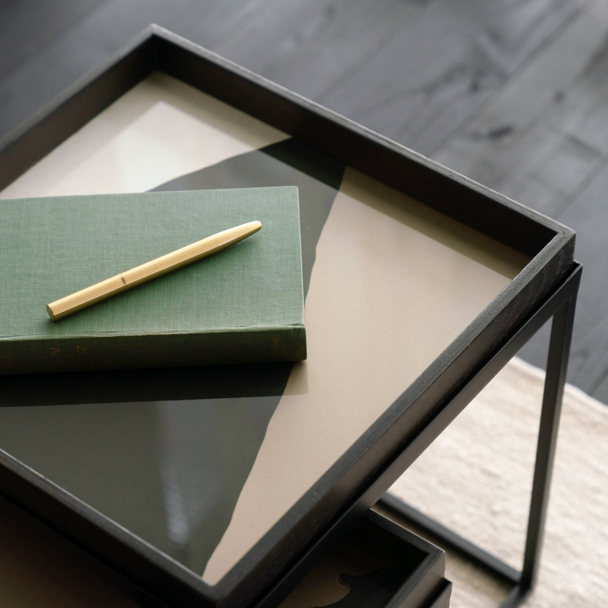 Wabi Sabi Square Glass Tray - Cream