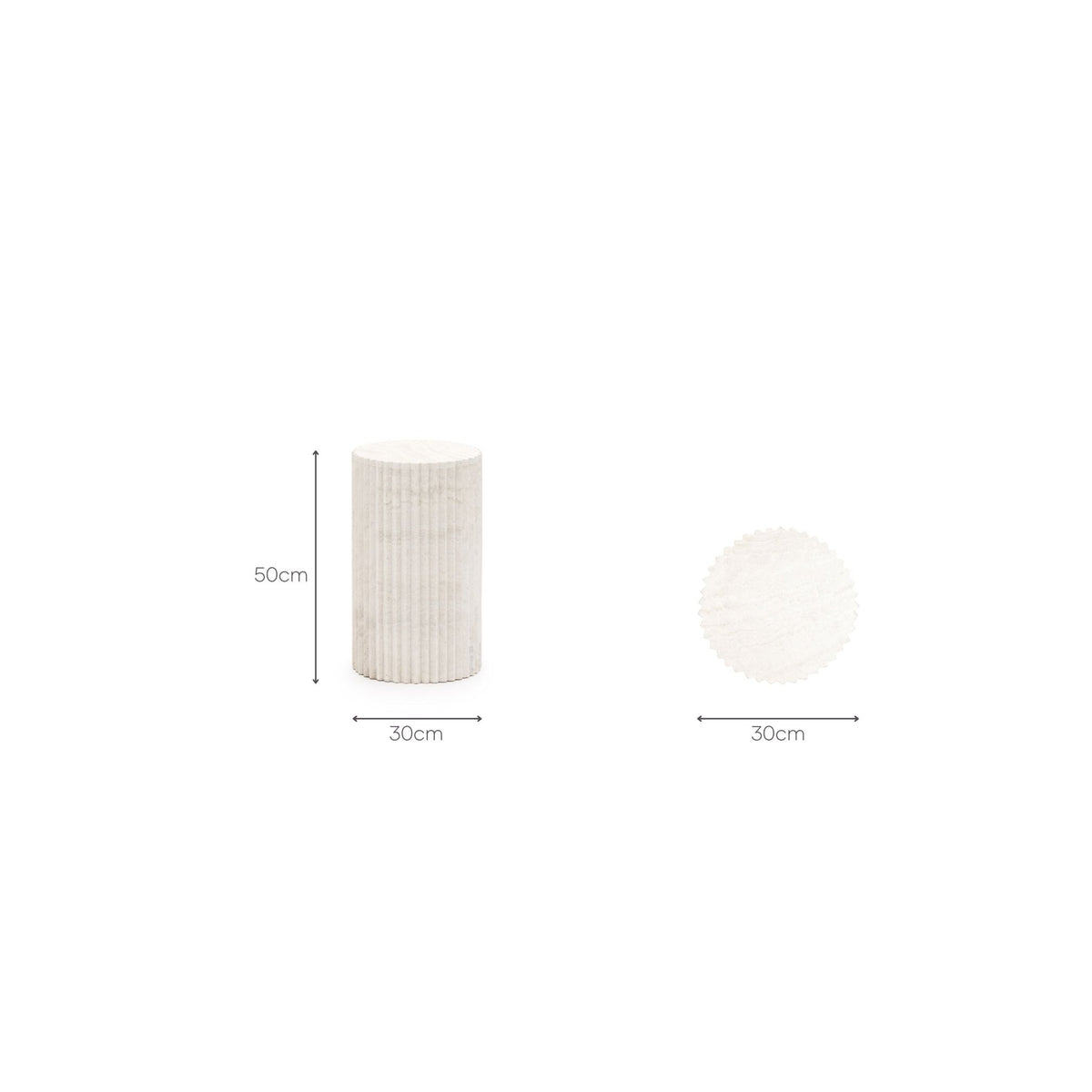 Wave Pedestal Low - Pedestals Loom Collection Loom Collection Dubai