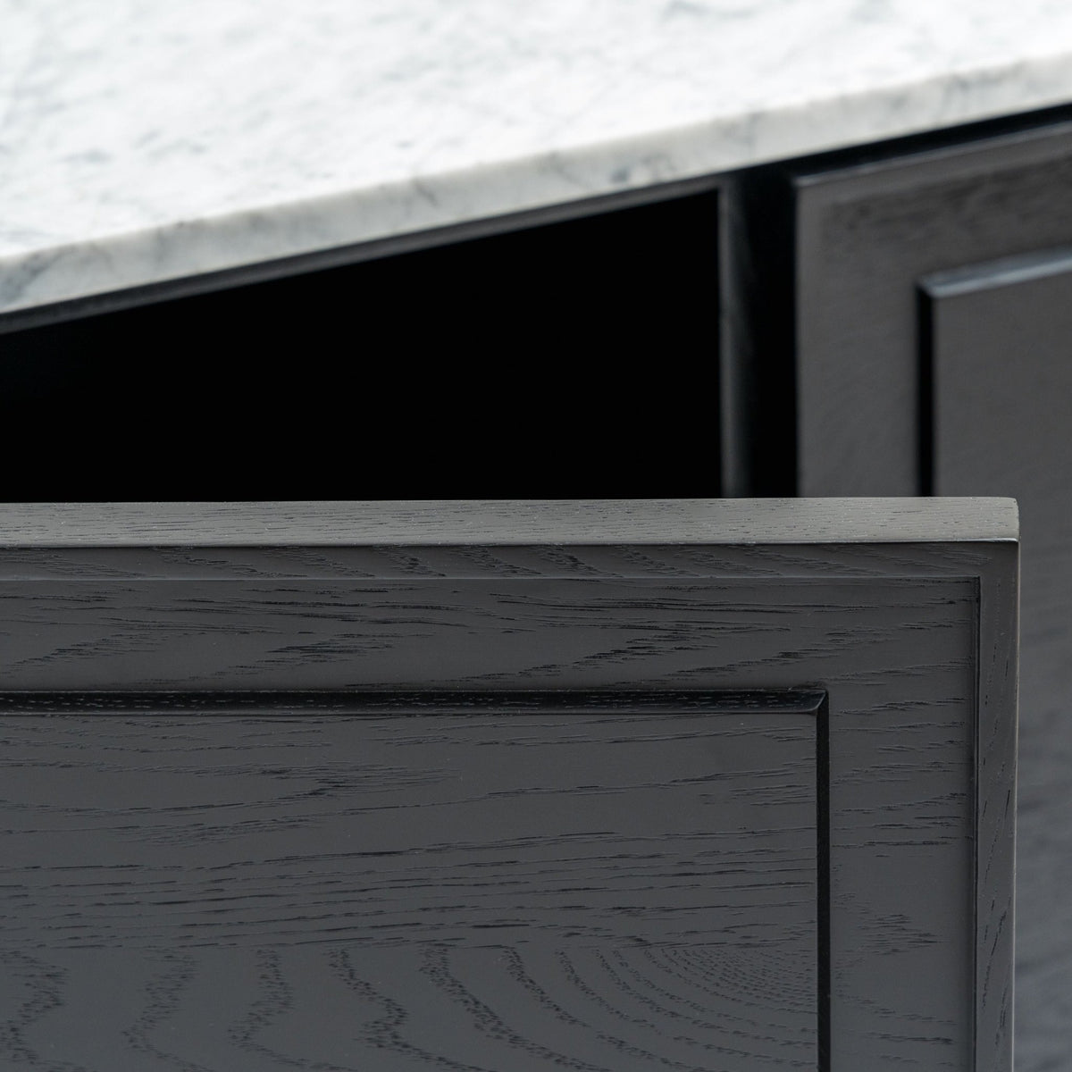 Yorke 220 Sideboard - Black Oak & Bianca Carrara - Buffets & Sideboards Tolv Loom Collection Dubai
