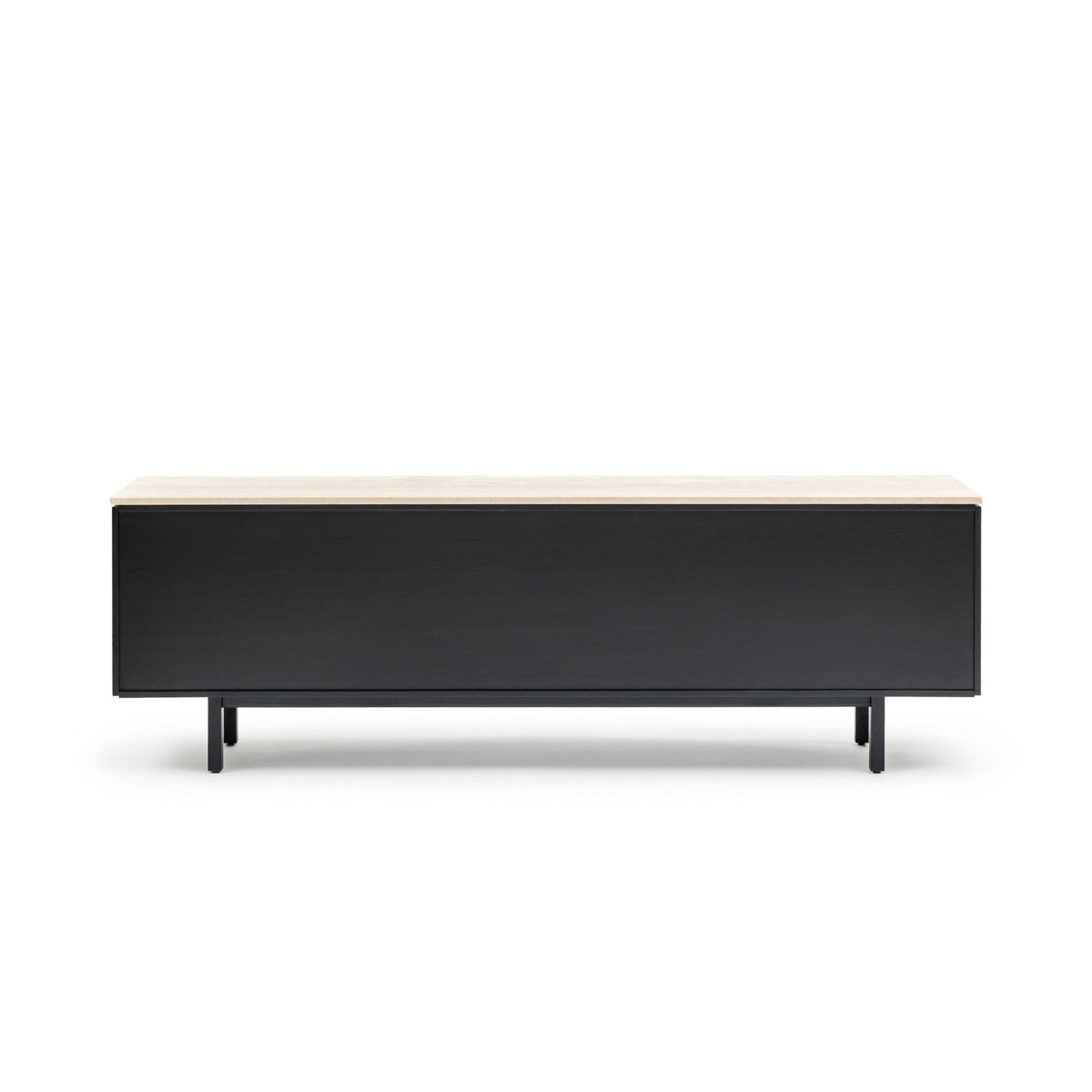 Yorke 220 Sideboard - Black Oak & Travertine - Buffets & Sideboards Tolv Loom Collection Dubai