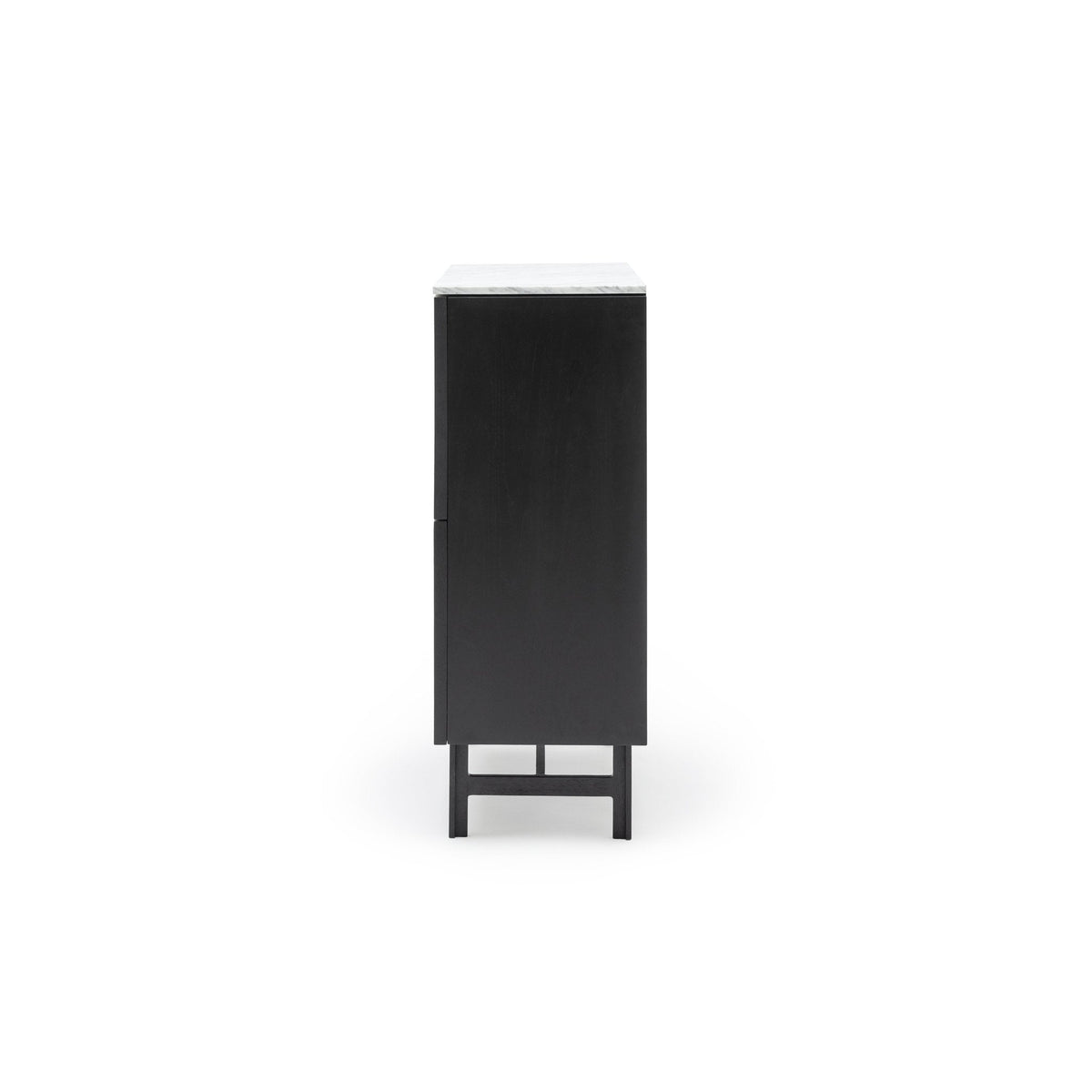 Yorke Highboard - Black Oak & Bianca Carrara