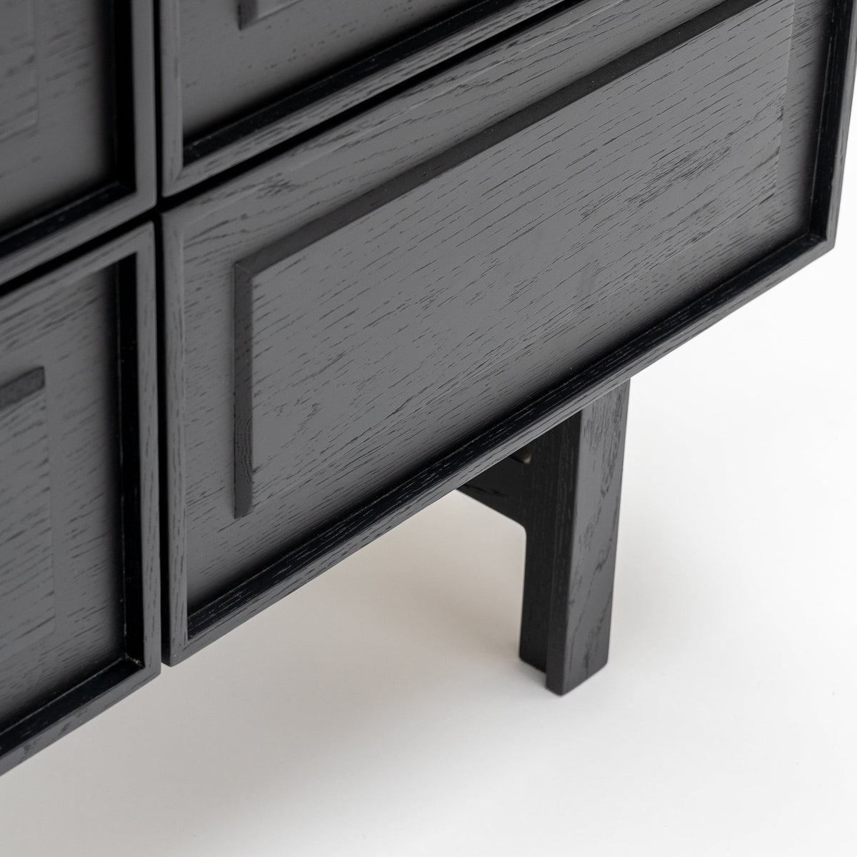 Yorke Highboard - Black Oak & Bianca Carrara