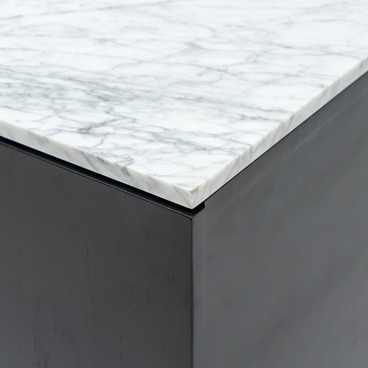 Yorke Highboard - Black Oak & Bianca Carrara