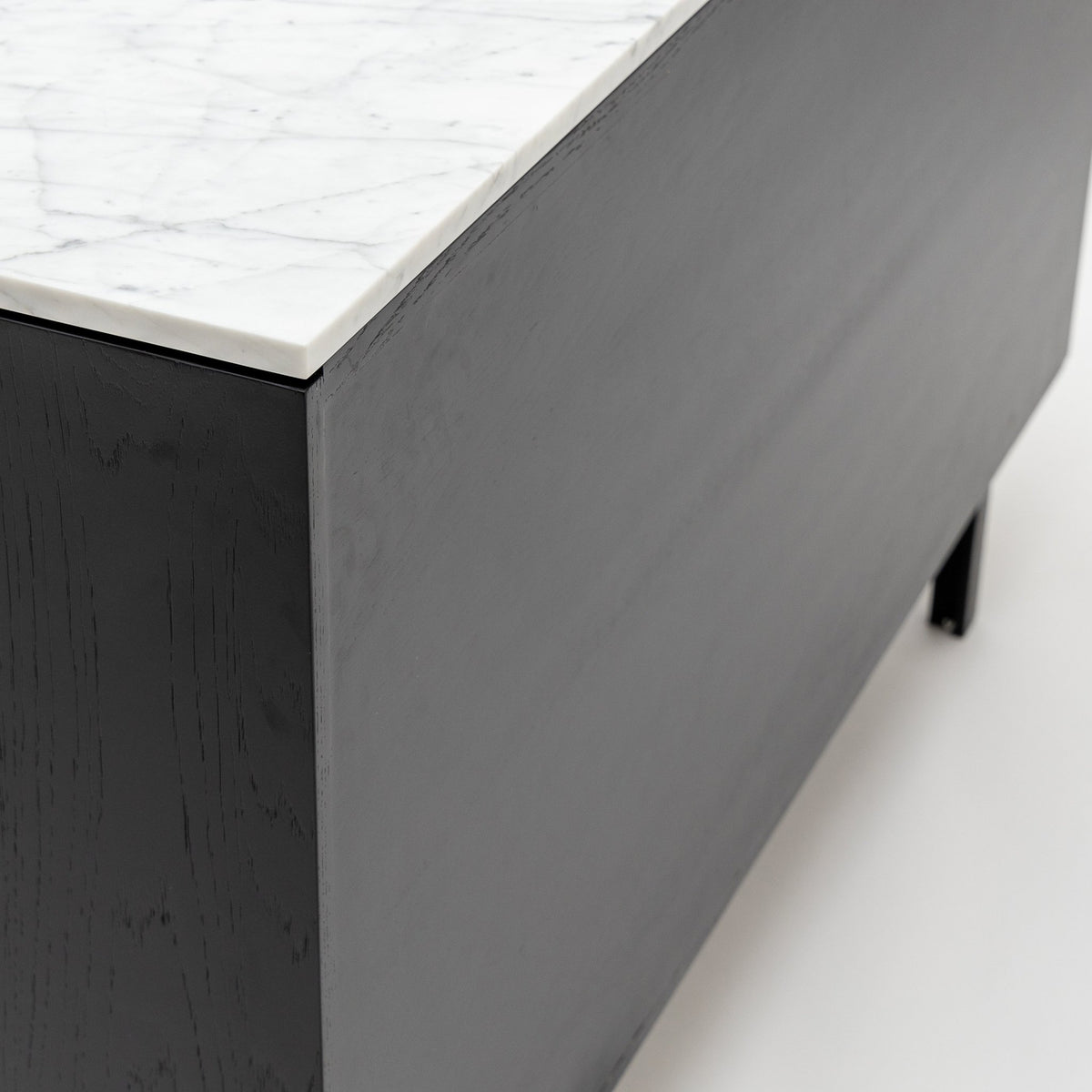 Yorke Highboard - Black Oak & Bianca Carrara