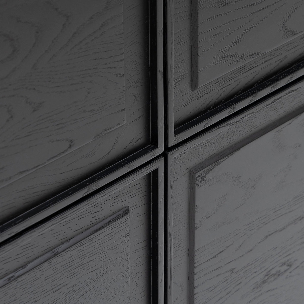 Yorke Highboard - Black Oak & Nero Marquina - Buffets & Sideboards Tolv Loom Collection Dubai