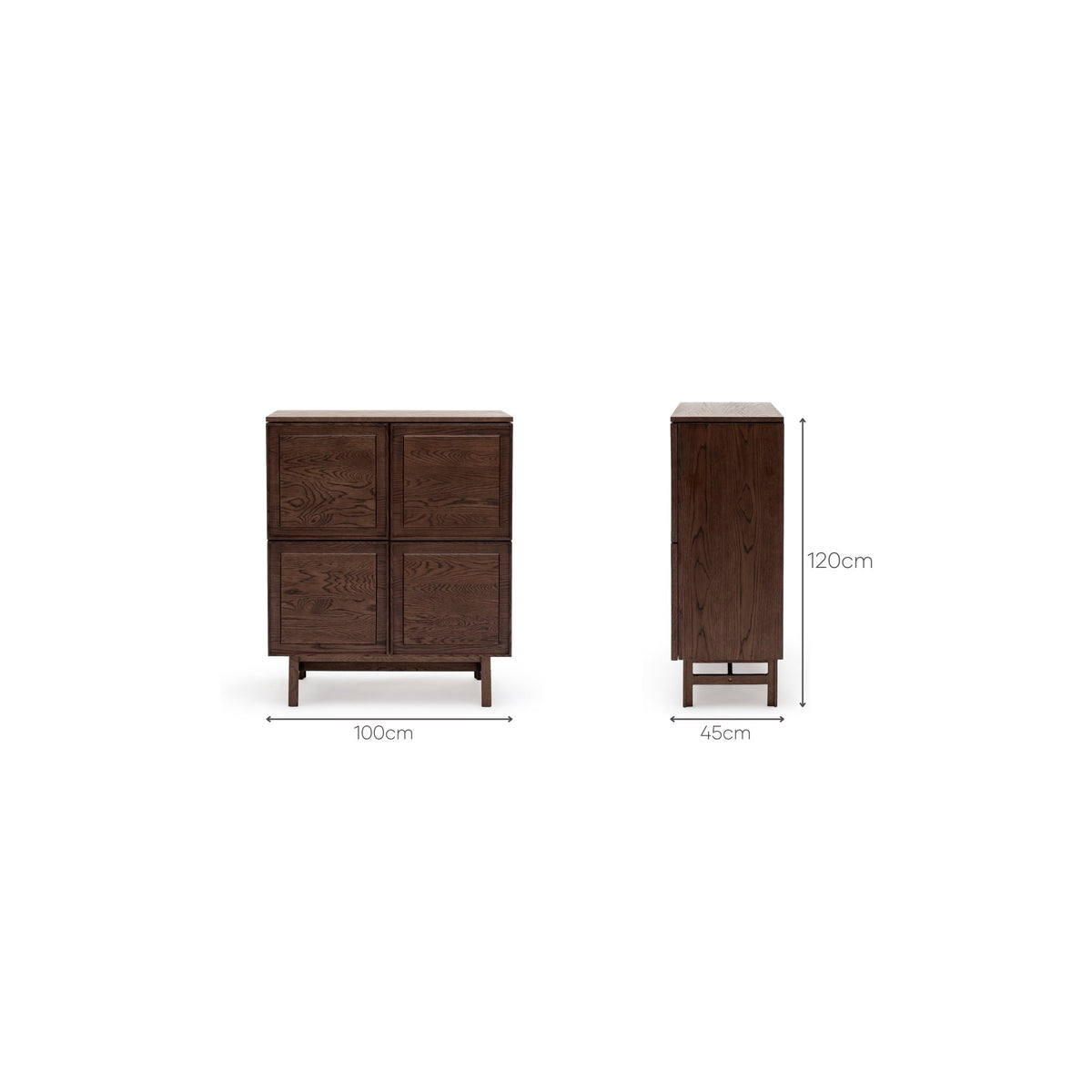 Yorke Highboard - Espresso Oak