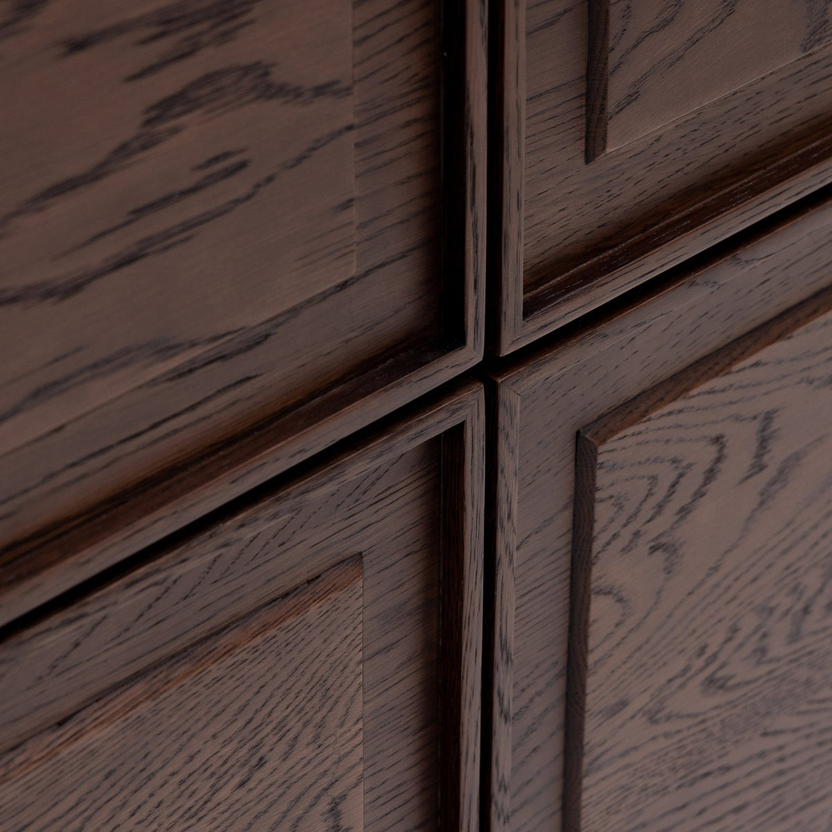 Yorke Highboard - Espresso Oak & Travertine - Buffets & Sideboards Tolv Loom Collection Dubai