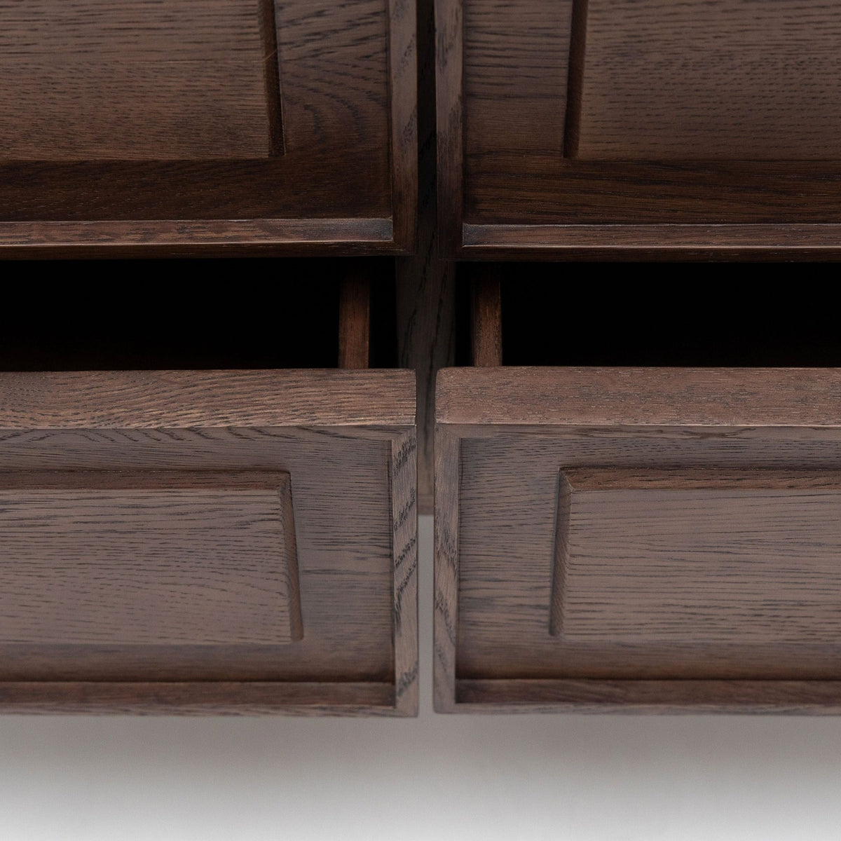 Yorke Highboard - Espresso Oak & Travertine - Buffets & Sideboards Tolv Loom Collection Dubai