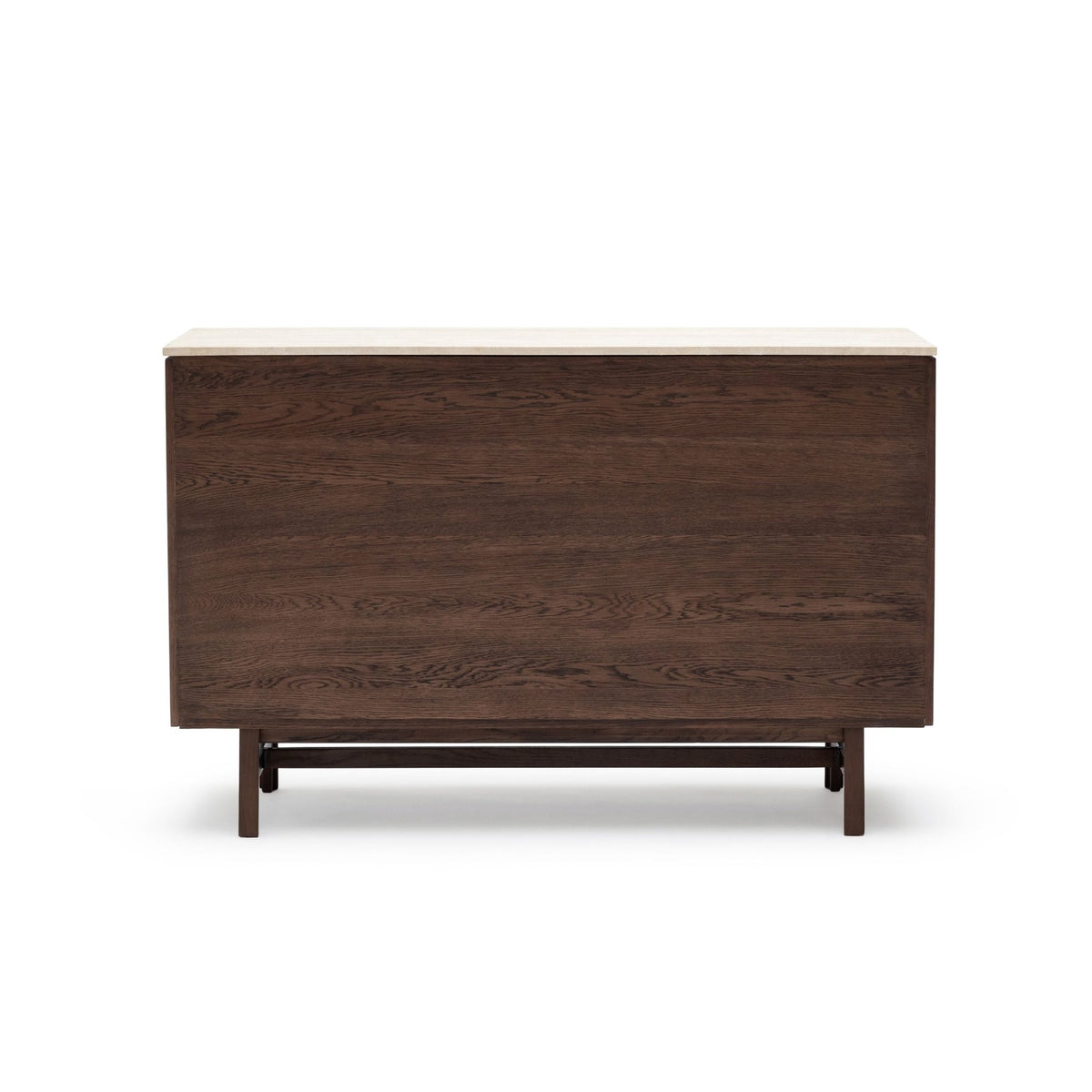 Yorke Highboard - Espresso Oak & Travertine - Buffets & Sideboards Tolv Loom Collection Dubai