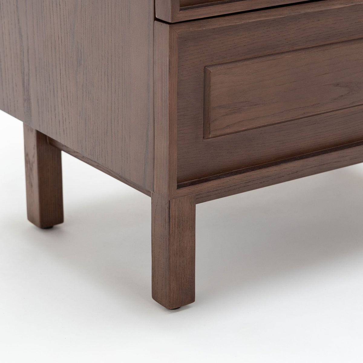 Yorke Nightstand - Espresso Oak & Travertine - Nightstands Tolv Loom Collection Dubai