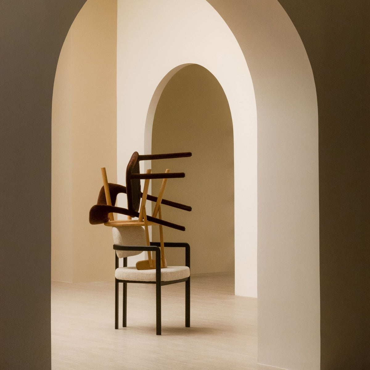 Zenith Armchair - Smoked - Dining Chairs Loom Collection Loom Collection Dubai