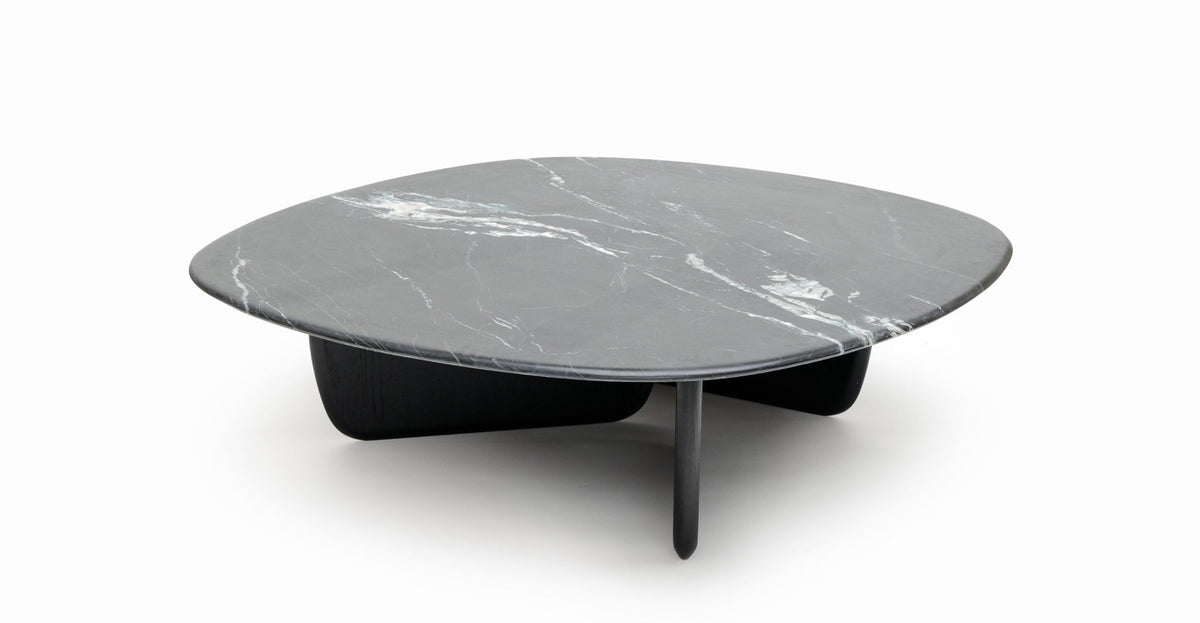 Eden Coffee Table 120 - Black Oak & Nero Perlato
