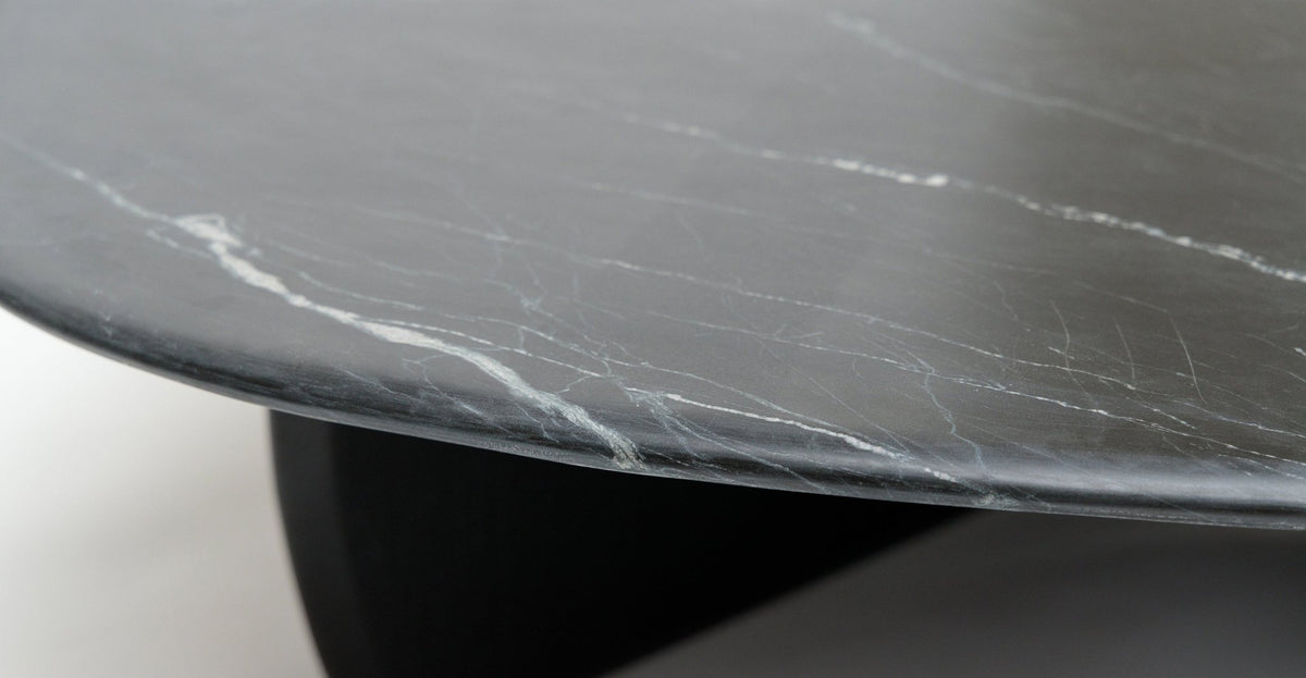 Eden Coffee Table 120 - Black Oak & Nero Perlato