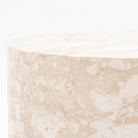 Nuba Cylinder Side Table - Kunis Breccia Marble