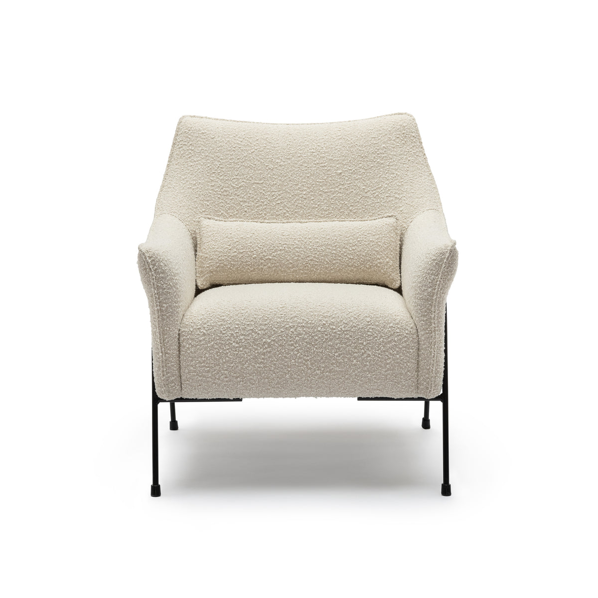 Kubik Accent Chair - Ivory Boucle