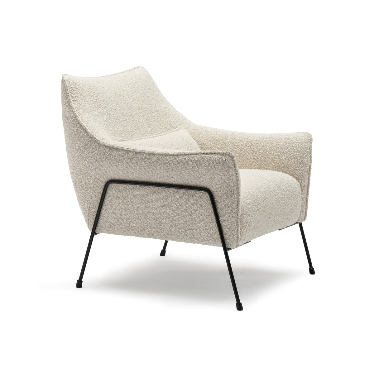 Kubik Accent Chair - Ivory Boucle