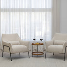 Kubik Accent Chair - Ivory Boucle