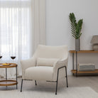 Kubik Accent Chair - Ivory Boucle