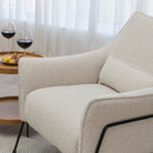 Kubik Accent Chair - Ivory Boucle