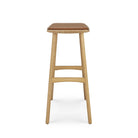 Osso Counter Stool - Varnished Oak - Cognac Leather