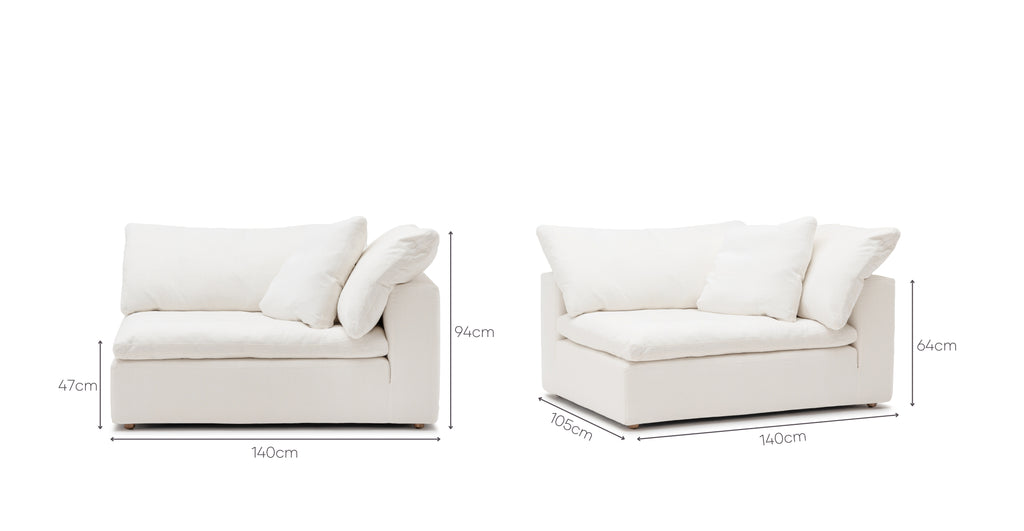 Feather Cloud XL Right Arm - Off White