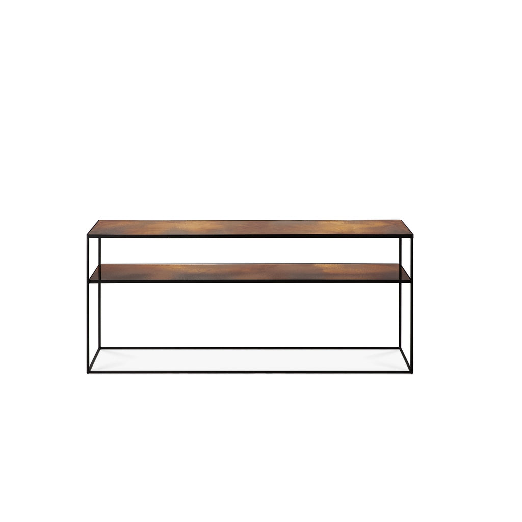 Aged Sofa Console - Bronze Copper - Loom Collection