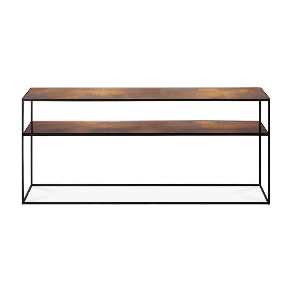 Aged Sofa Console - Bronze Copper - Loom Collection