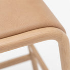 Aha Counter Stool - Blonde Oak & Canyon Leather - Bar & Counter Stools Natadora Loom Collection Dubai