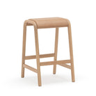 Aha Counter Stool - Blonde Oak & Canyon Leather - Bar & Counter Stools Natadora Loom Collection Dubai