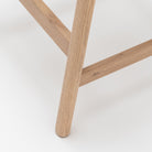 Aha Counter Stool - Blonde Oak & Canyon Leather - Bar & Counter Stools Natadora Loom Collection Dubai