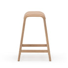 Aha Counter Stool - Blonde Oak & Canyon Leather - Bar & Counter Stools Natadora Loom Collection Dubai
