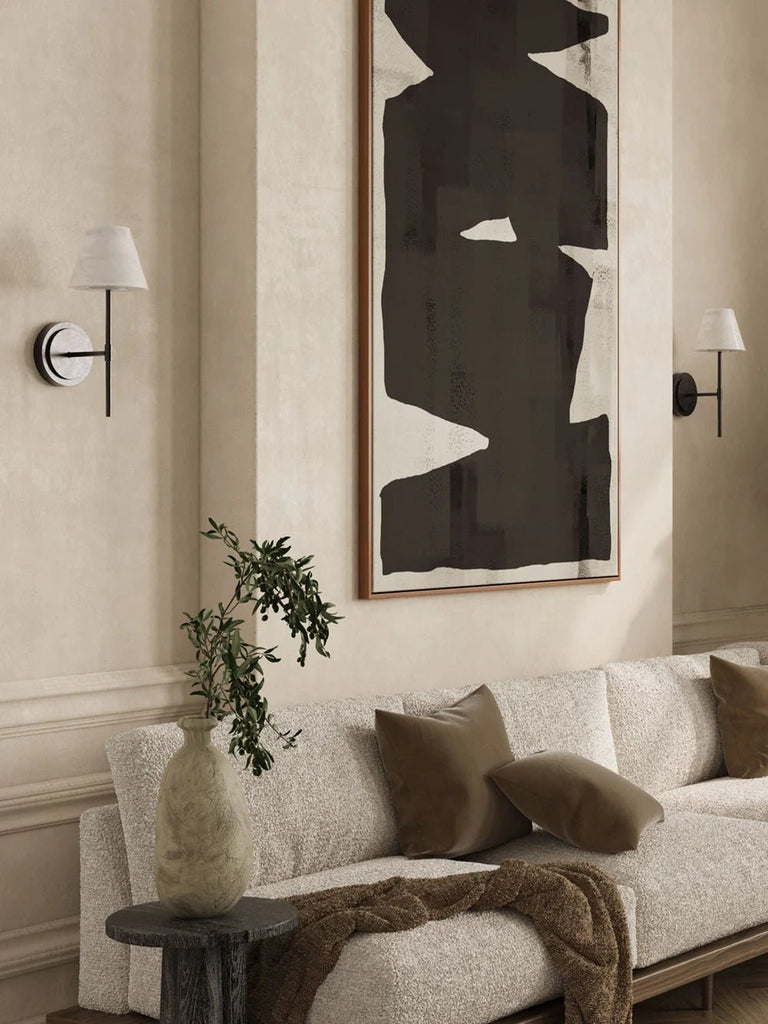 Alba - 1 Light Alabaster And Bronze Wall Light - Wall Lights Lights&Lamps Loom Collection Dubai