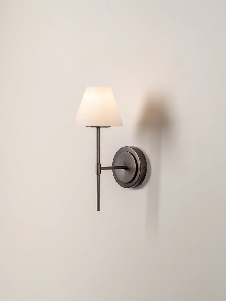 Alba - 1 Light Alabaster And Bronze Wall Light - Wall Lights Lights&Lamps Loom Collection Dubai