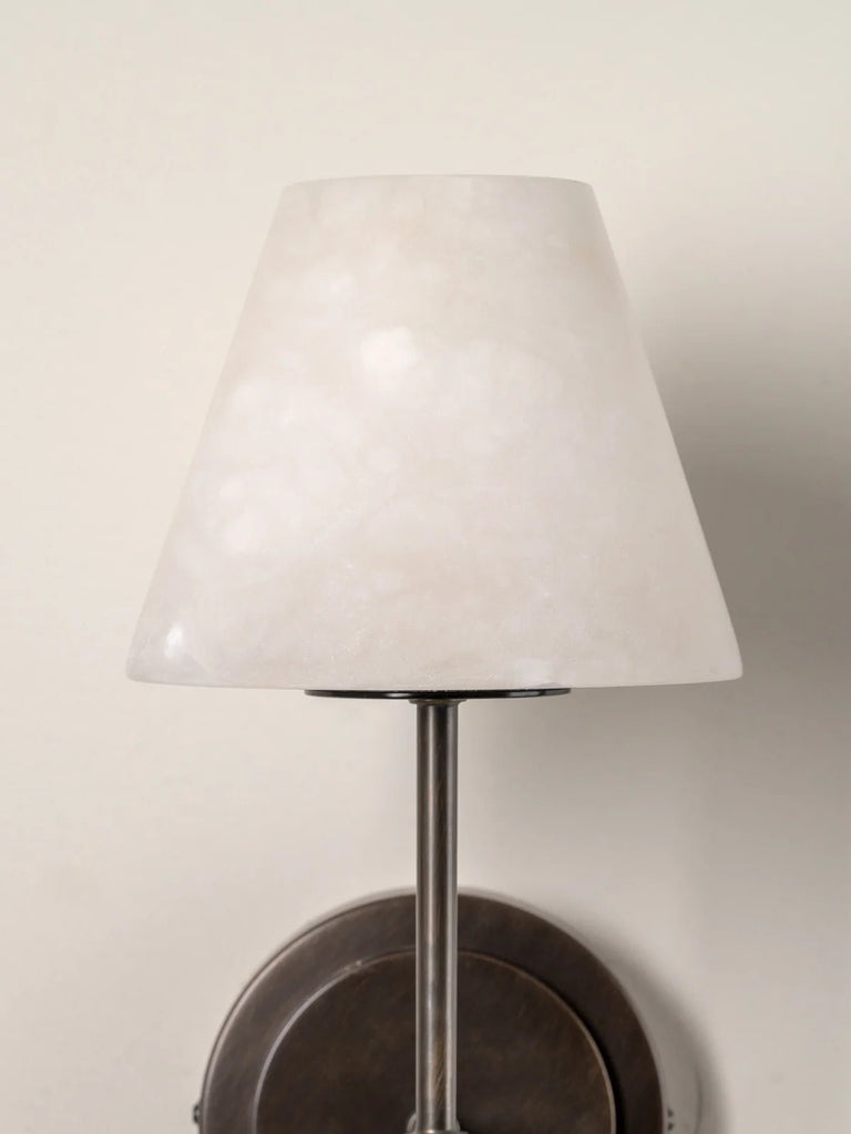 Alba - 1 Light Alabaster And Bronze Wall Light - Wall Lights Lights&Lamps Loom Collection Dubai