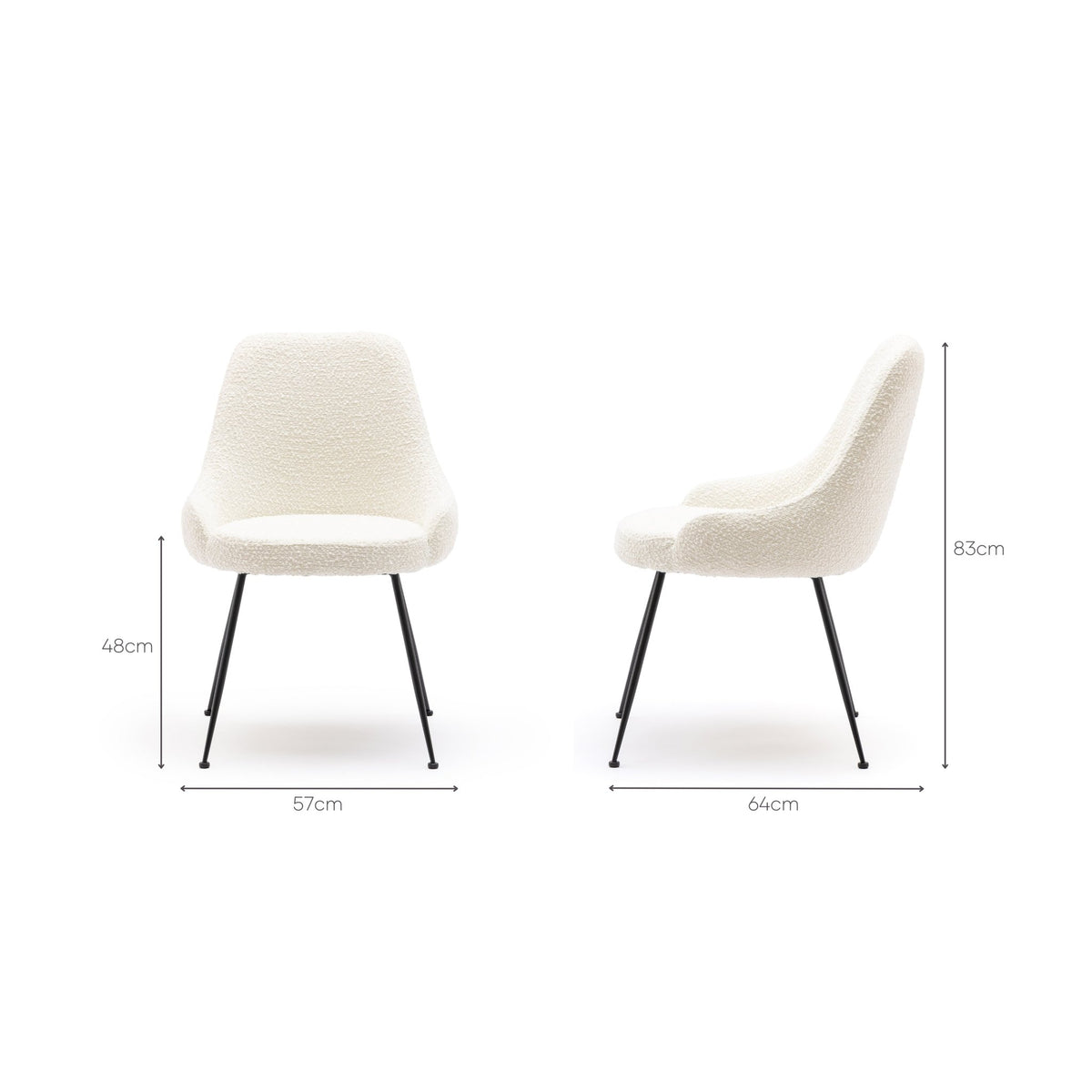 Albany Chair - Cotton Boucle