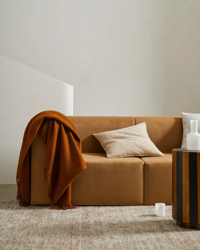 Alberto Boucle 50Cm Cushion - Nougat - Loom Collection