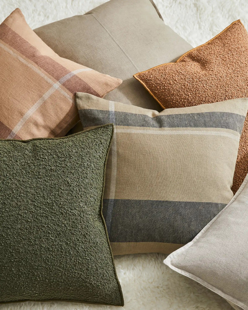 Alberto Boucle 50Cm Cushion - Olive - Loom Collection