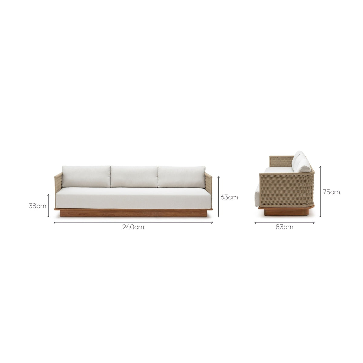 Alder Sofa - Outdoor Sofas Loom Collection Loom Collection Dubai