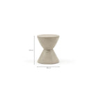 Ally Side Table - Concrete - Side Tables Tolv Loom Collection Dubai