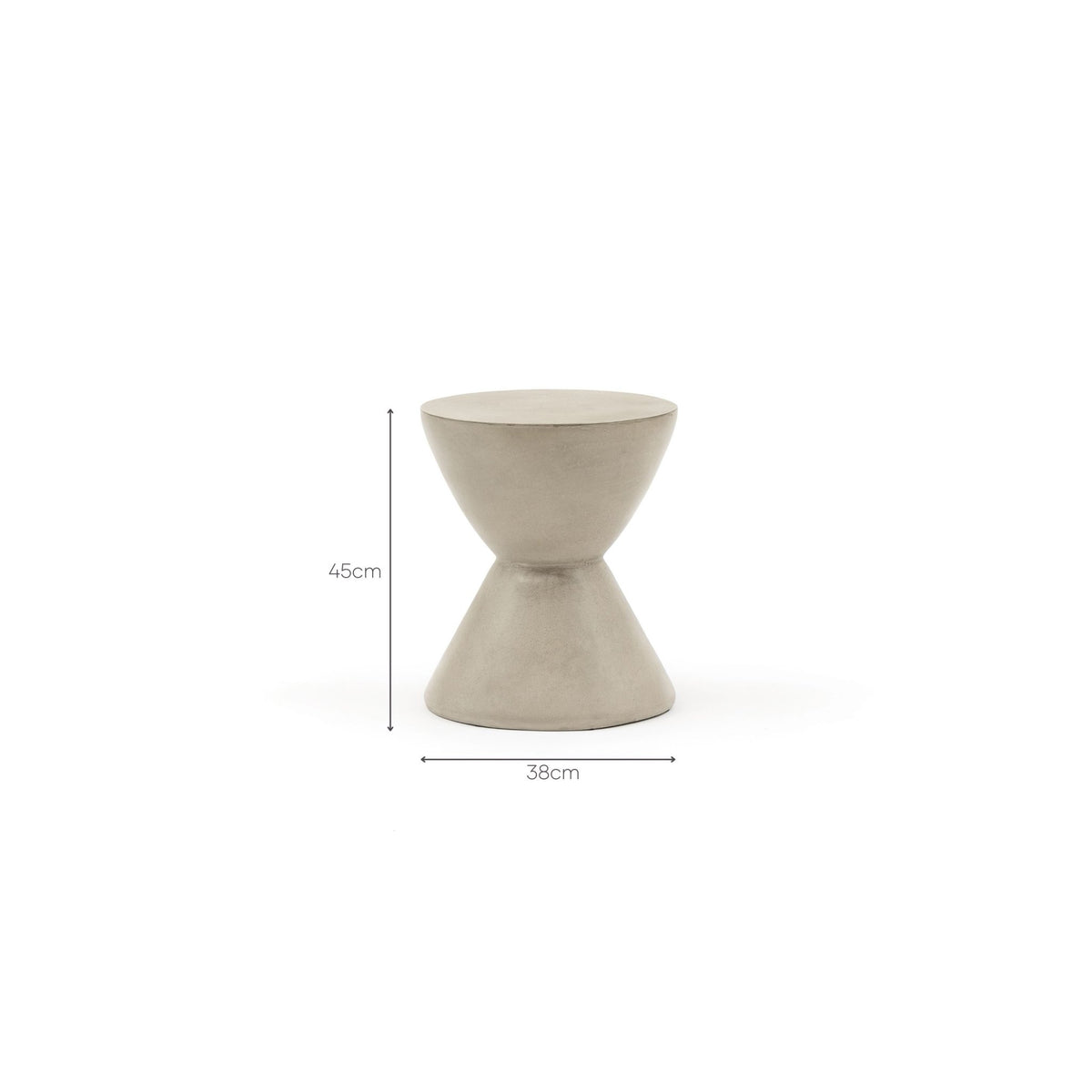 Ally Side Table - Concrete - Side Tables Tolv Loom Collection Dubai
