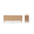 Alura Sideboard - Blonde Oak - Buffets & Sideboards Loom Collection Loom Collection Dubai
