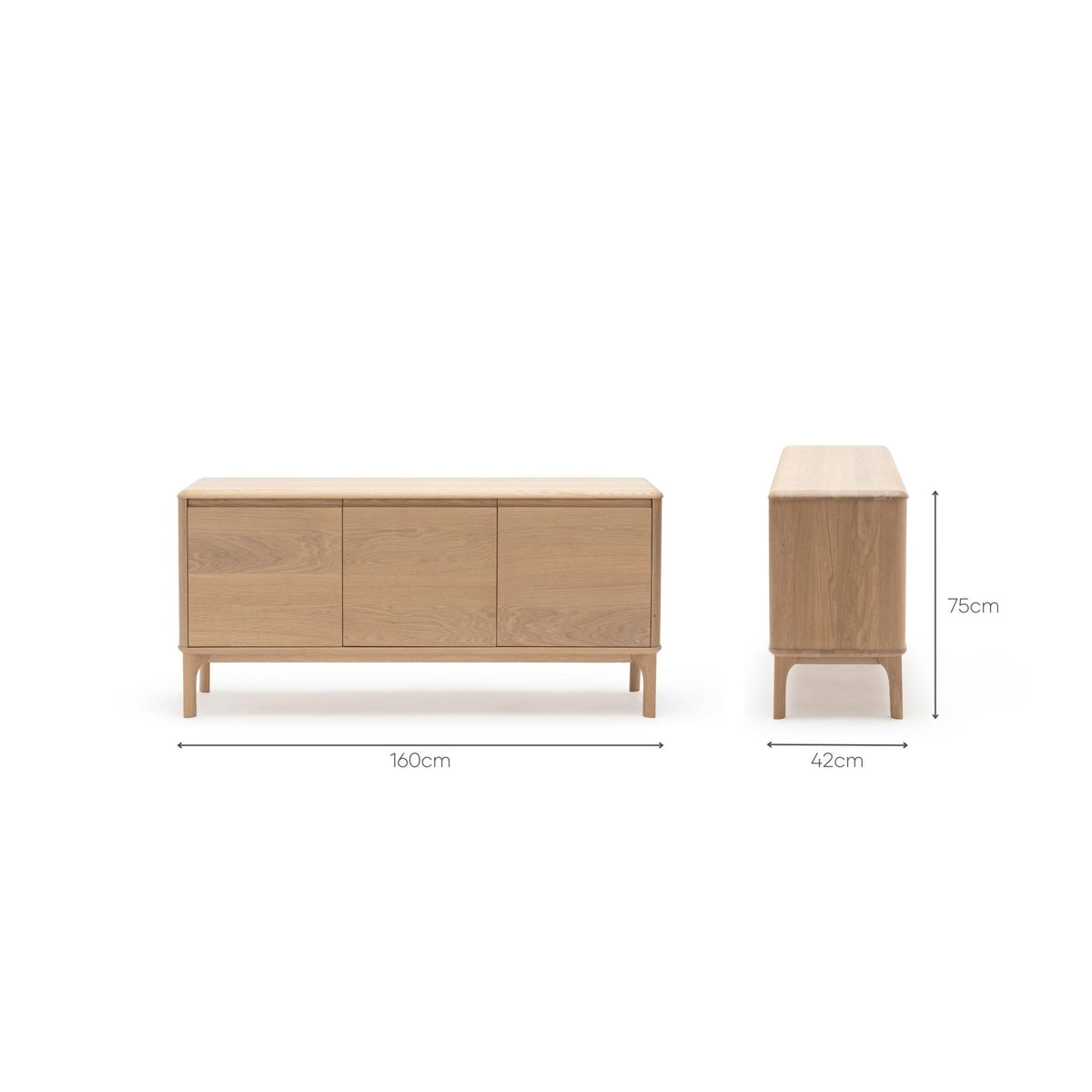 Alura Sideboard - Blonde Oak - Buffets & Sideboards Loom Collection Loom Collection Dubai