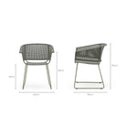 Alyvia Dining Armchair - Moss - Outdoor Dining chairs Loom Collection Loom Collection Dubai
