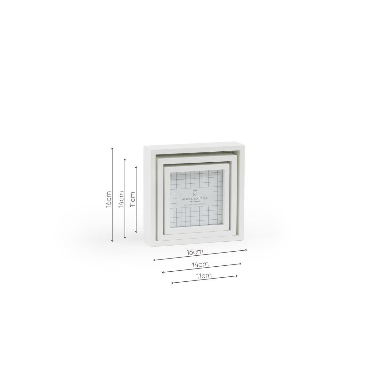 Amara Set Of 3 Frames - White - Posters & Picture Frames Loom Collection Loom Collection Dubai