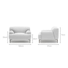 Amelia Armchair - Silver