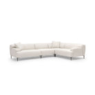 Amelia Closed Corner Sofa - Canvas White - Sectional Sofas Loom Collection Loom Collection Dubai
